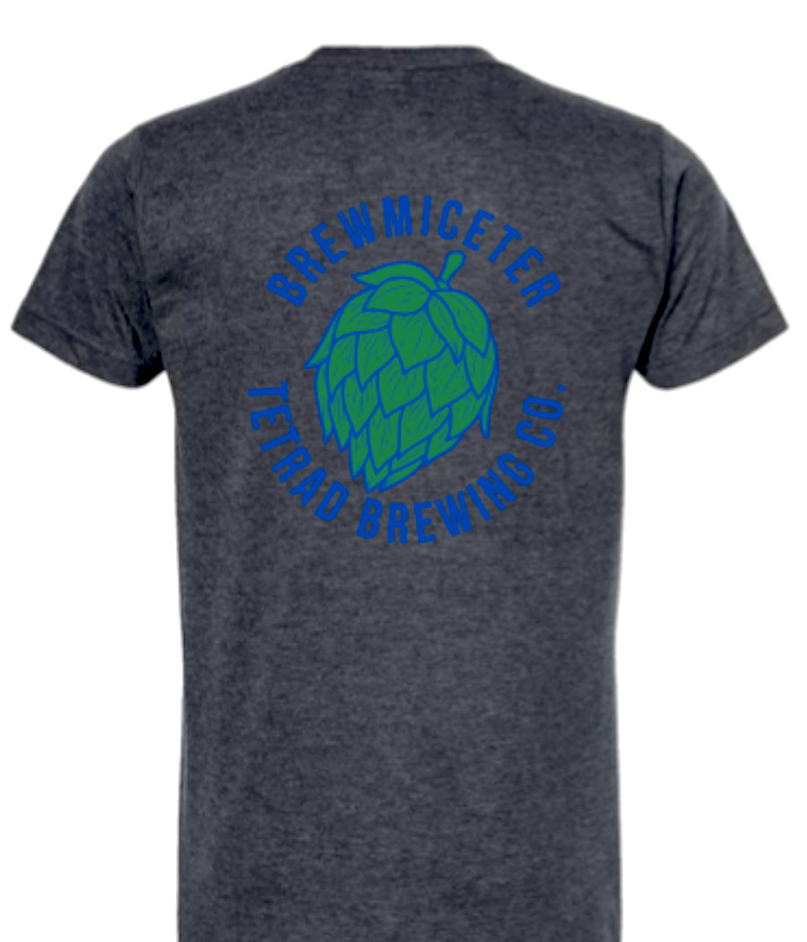 Brewmiceter/Tetrad Blue and Green Shirt Collaboration