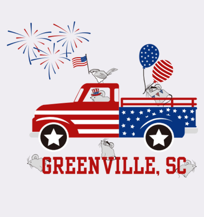 Celebrate RW&B Greenville Mice White Youth T-Shirt
