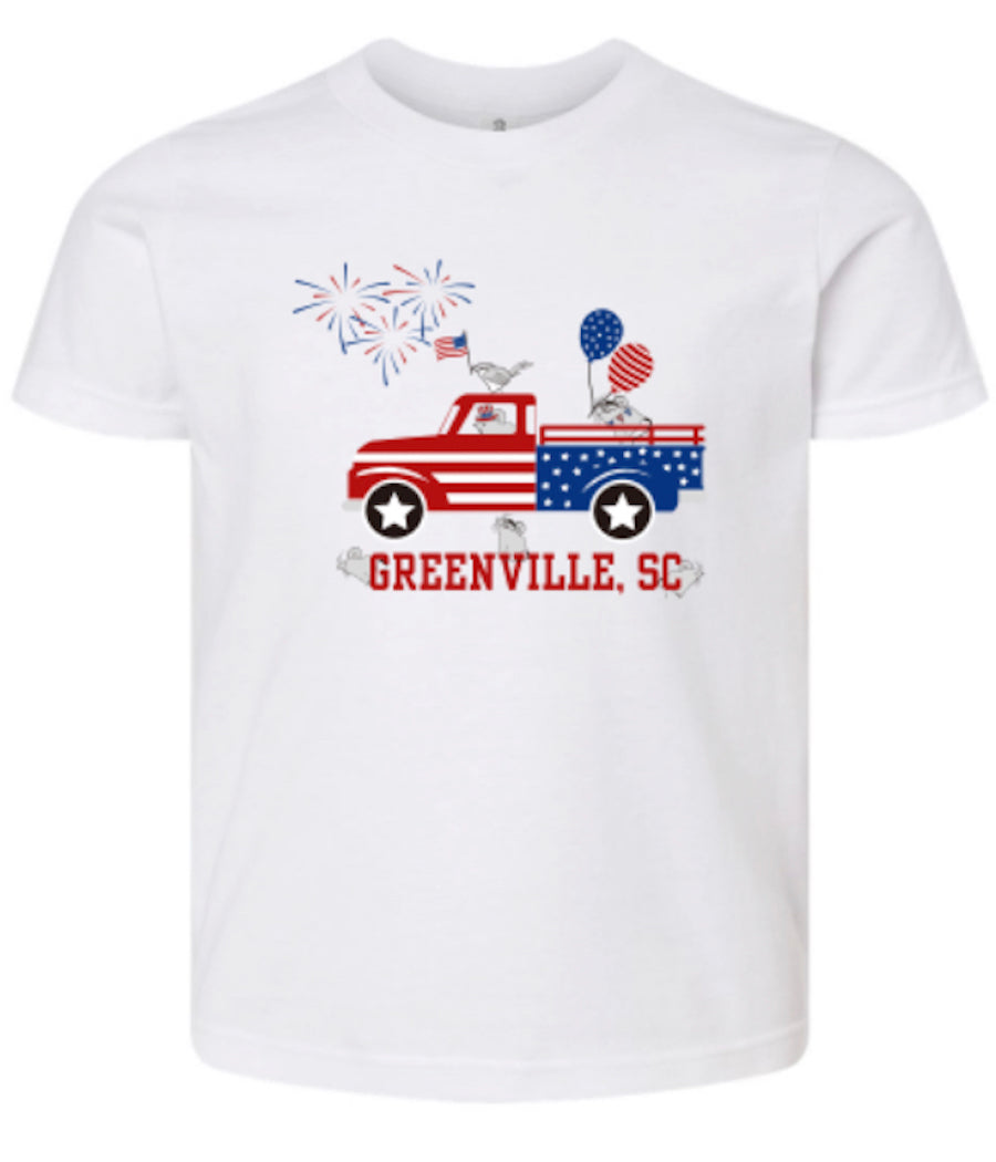 Celebrate RW&B Greenville Mice White Youth T-Shirt