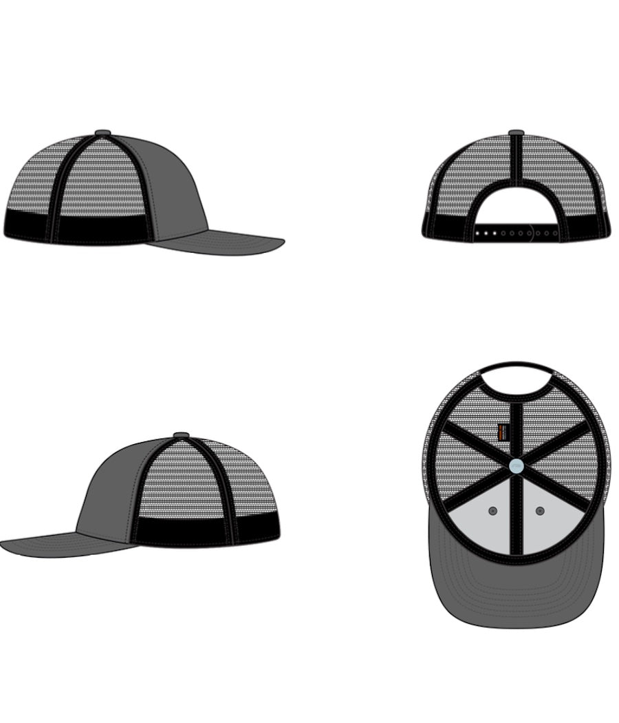 New Drink Local Trucker Cap - Black, Grey and White