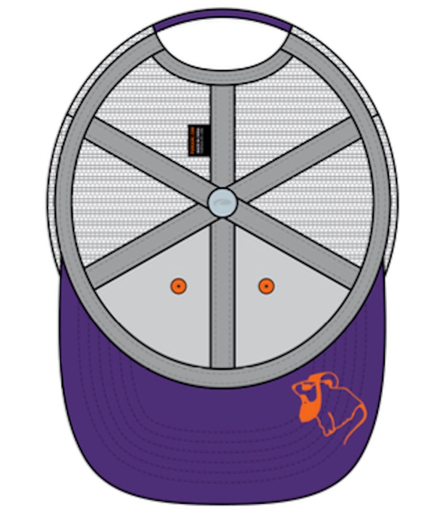 New Drink Local Trucker Cap - Grey, Orange and Purple (Clemson)