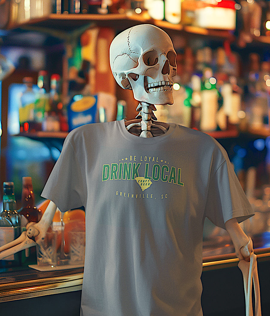 Newest Be Loyal, Drink Local Unisex Green/Gold T-Shirt