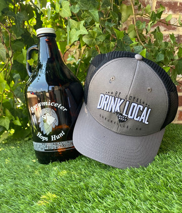 New Drink Local Trucker Cap - Black, Grey and White
