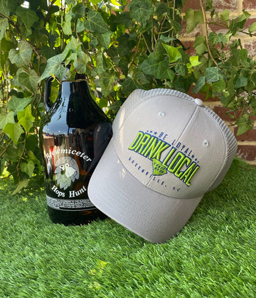 New Drink Local Trucker Cap - Grey, Green and Navy (Triumph)