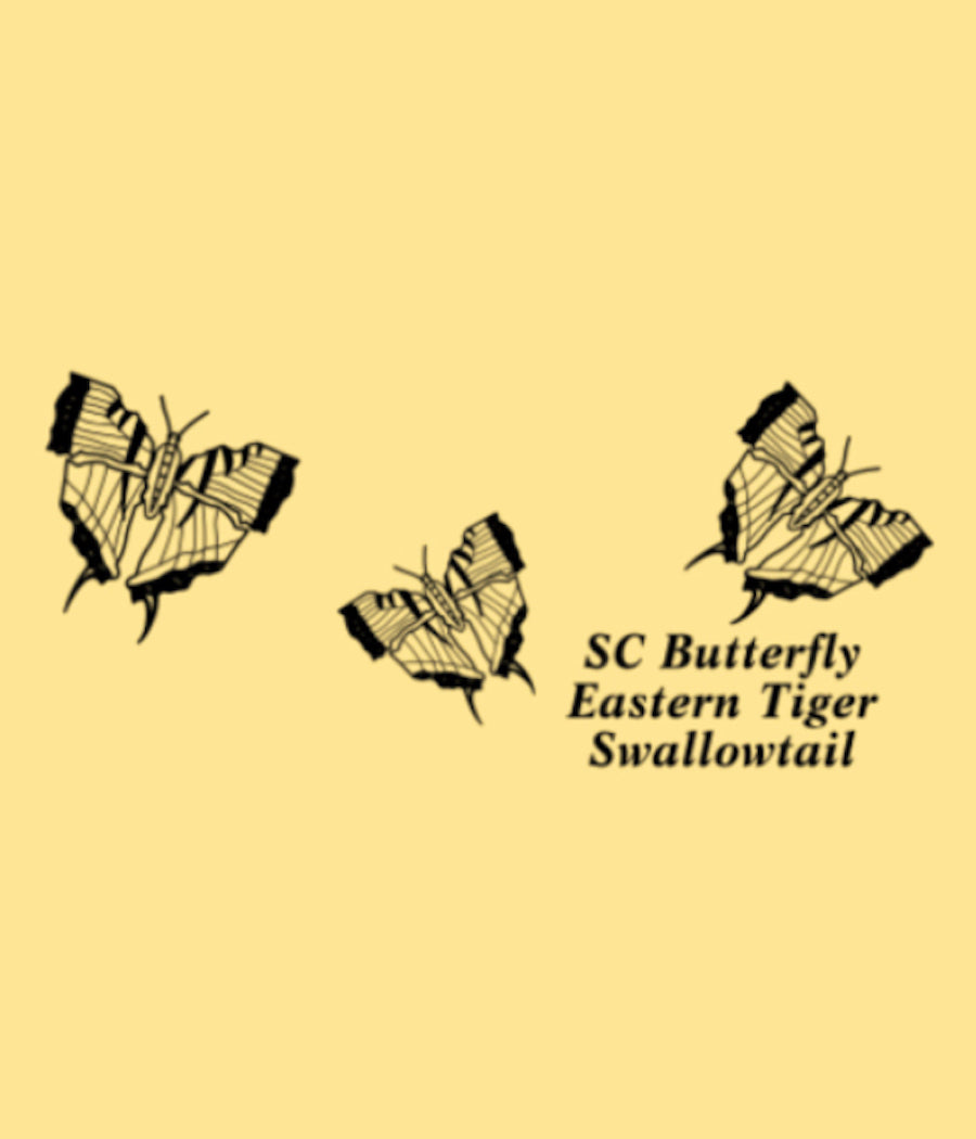 Toddler SC State Butterfly Eastern Tiger Swallowtail, Butter T-Shirt