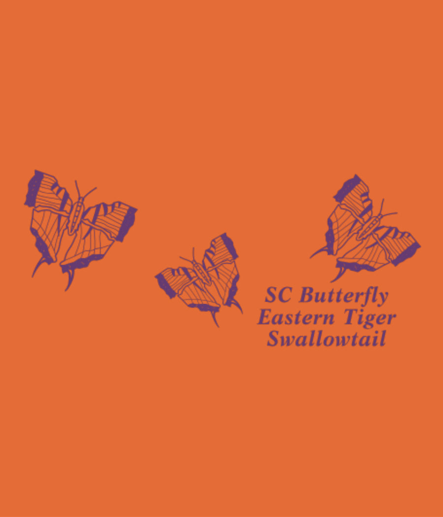Toddler SC State Butterfly Eastern Tiger Swallowtail, Vintage Orange T-Shirt