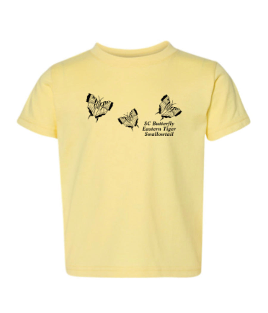 Toddler SC State Butterfly Eastern Tiger Swallowtail, Butter T-Shirt