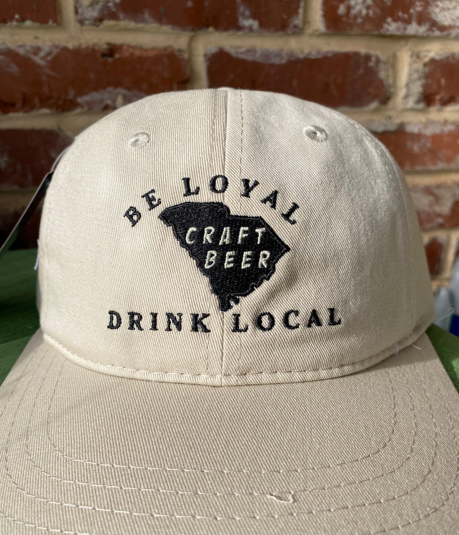 Be Loyal, Drink Local Craft Beer Relax Fit Stone Baseball Cap