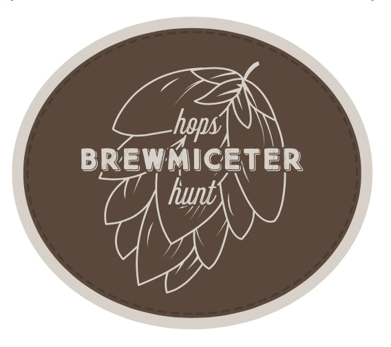 Brewmiceter brown and tan circular logo