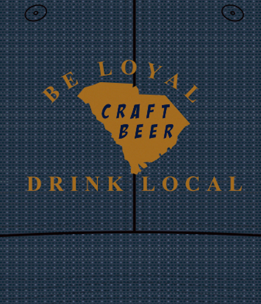 Be Loyal, Drink Local Craft Beer Trucker Hat Denim/Copper