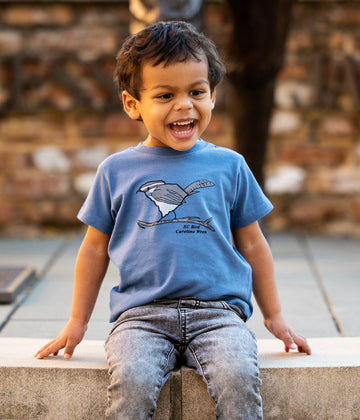Toddler SC State Bird Wren, Indigo T-Shirt
